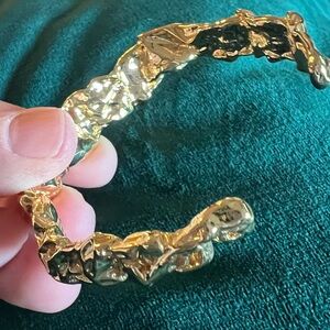 Amber Sceats 24K Gold plated Emery Cuff Bracelet